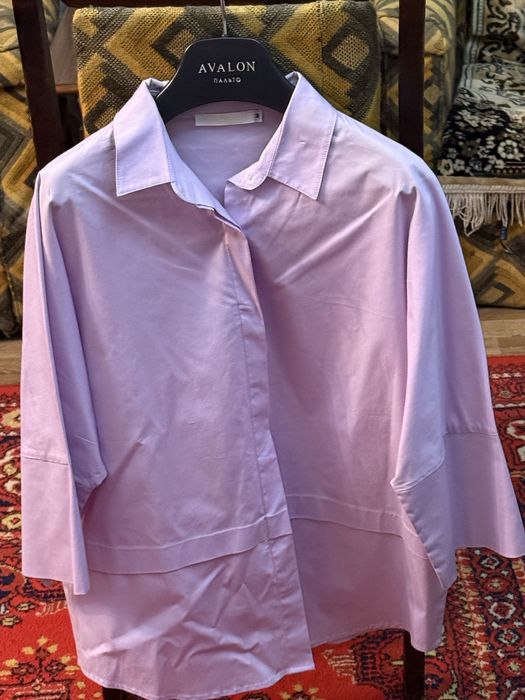 Женская рубашка фиолетовая