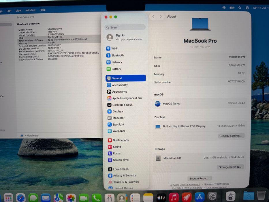 MacBook Pro 14" M4 PRO Chip 14-CPU/ 20-GPU/ 48GB RAM/ 1TB SSD