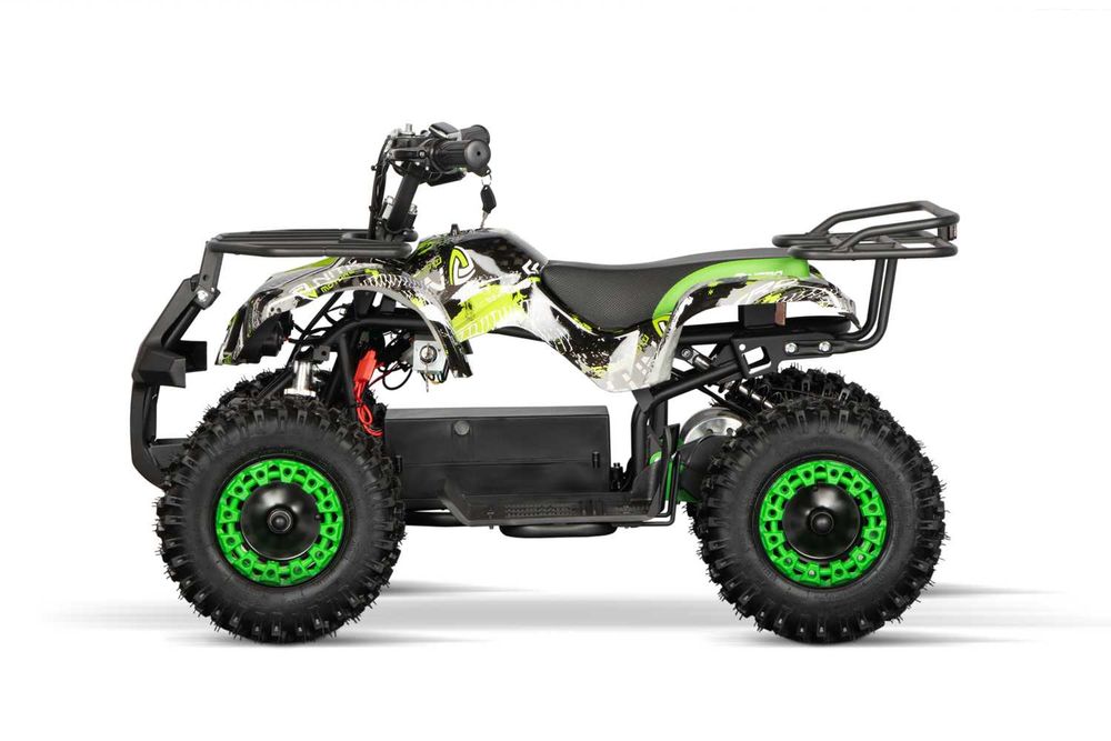 ATV electric NITRO Torino Quad 1000W 36V 12Ah, grafiti green