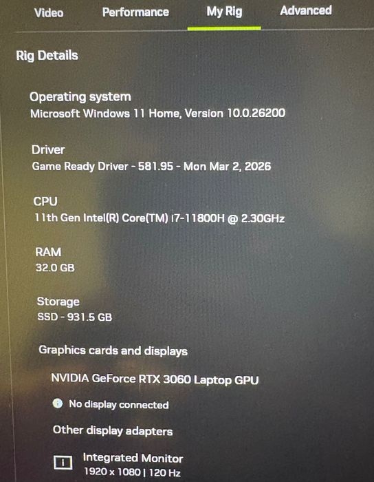 Лаптоп Dell G15 5511