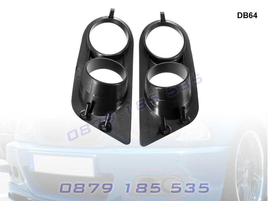 Тунинг капаци халогени BMW E46 M добавки предна броня бмв е46