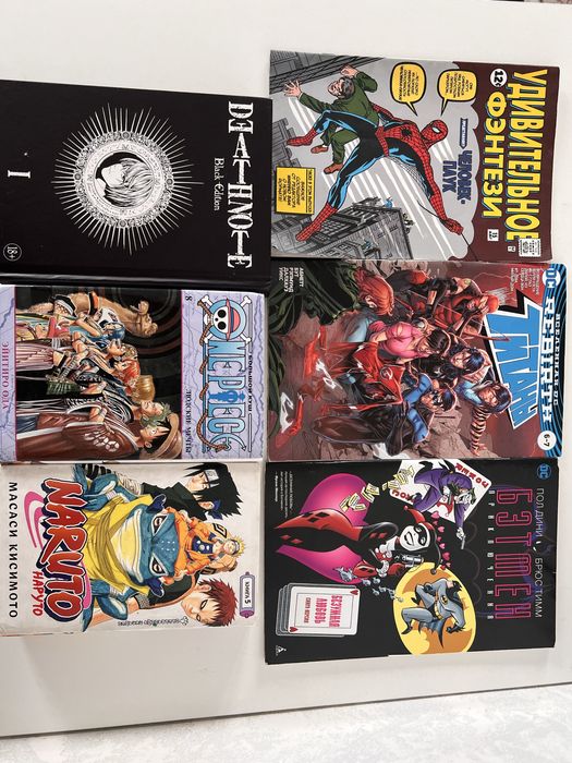 тетрадь смерти,наруто,ван пис,манга,комикс,бэтмен,титаны,человек паук