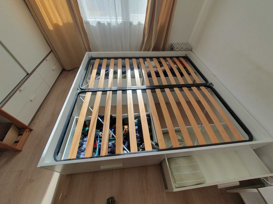 Легло Brimnes 186x206 IKEA с подматрачна рамка