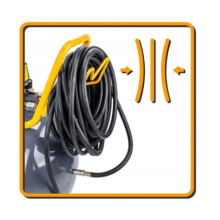 Furtun pneumatic pentru aer comprimat, lungime 20 metri, 20 bari, 10 x
