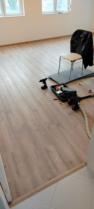 Ламинат,Замазка,Боядисване