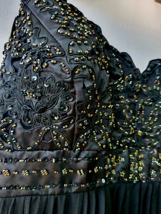 Черна рокля плисе- 15лв