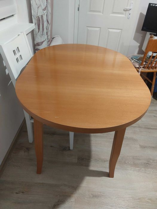 Трапезна маса 120/80см+30см