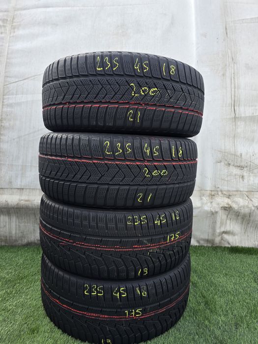 235.45.18 2x pirelli 2x hankook m+s