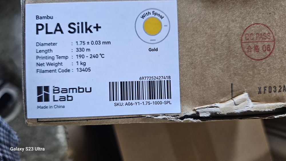 Filament bambu lab imprimanta 3D