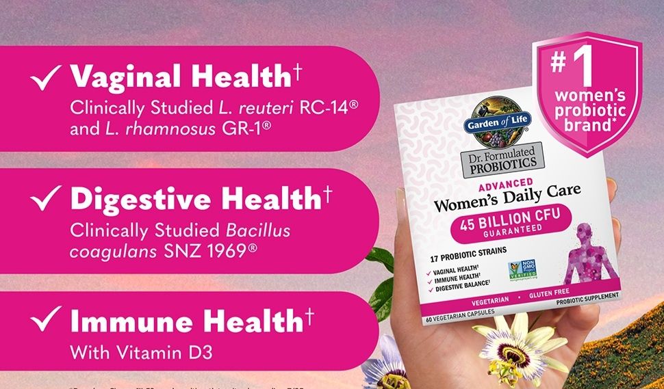 Garden of Life Advanced Women's Daily Care Probiotic 60 капсул