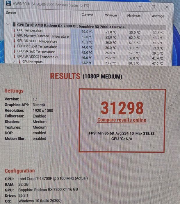 Placa video gaming RX 7800 XT Nitro Plus 16GB