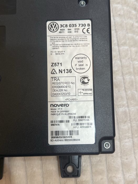Modul Volkswagen Bluetooth premium 3C8035730 B