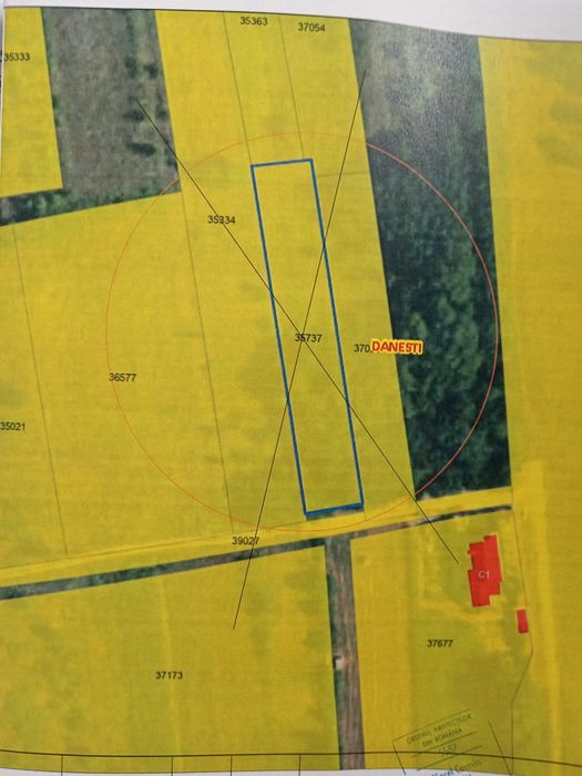Teren intravilan in Dănești 1700mp