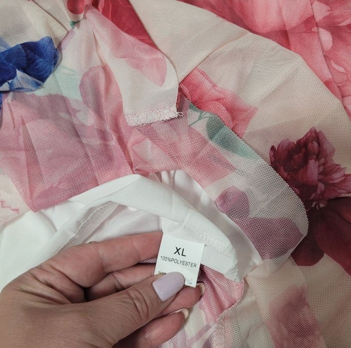 Fusta lunga inflorata