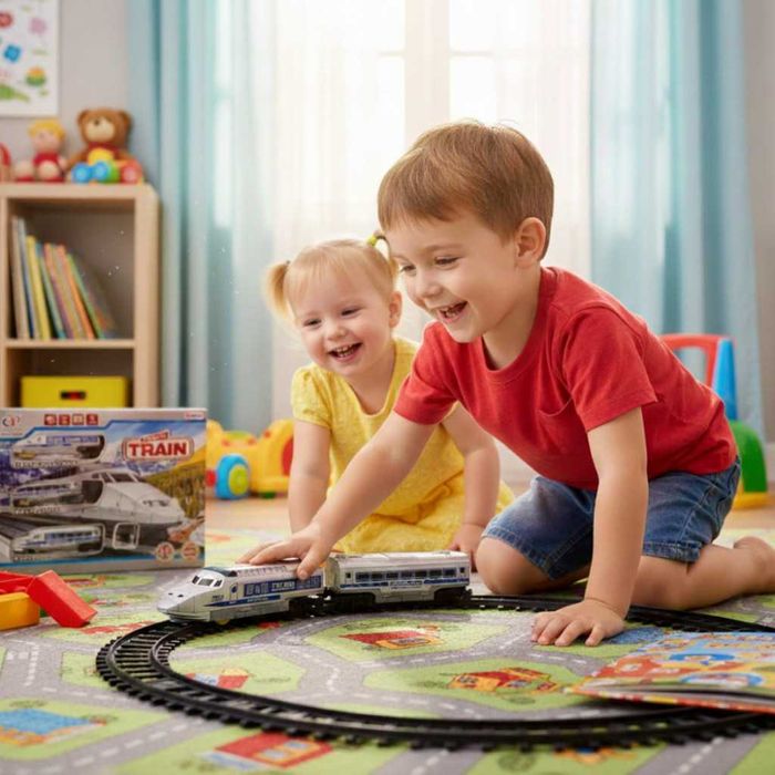 Влакче с релси, звуци и светлини