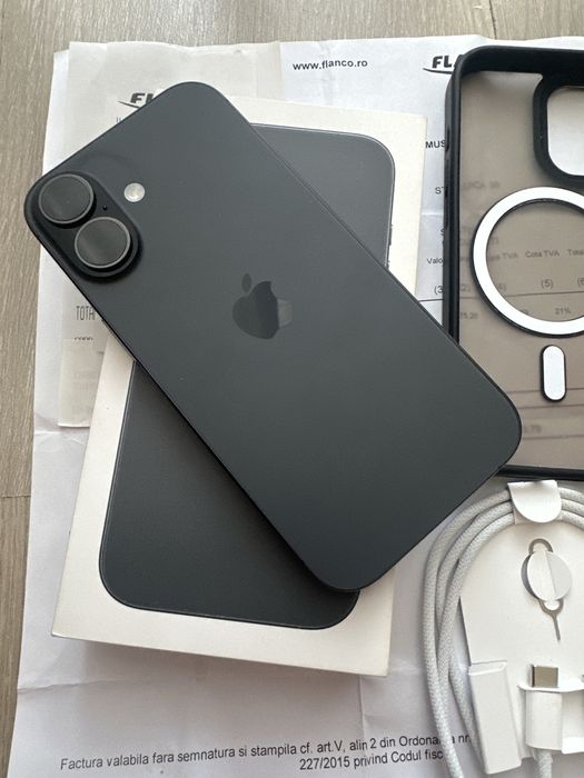 iPhone 17 256GB Black - ca nou - pachet complet + husa - Factura + Garantie