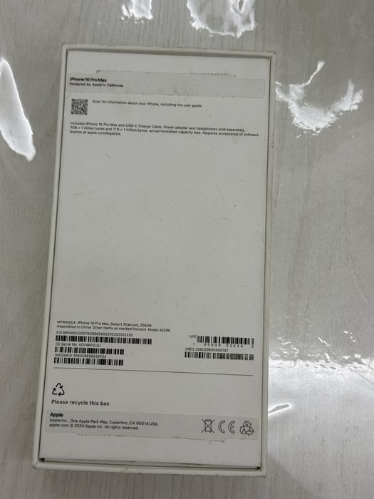 Iphone 16 pro max ideal sastayana qurt tosh teymagan srochna!