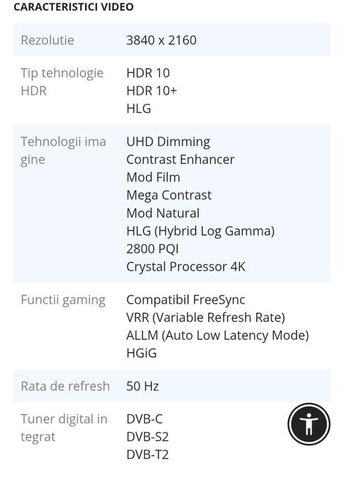 Tv Samsung smart 189 cm Uhd.4k. Defect