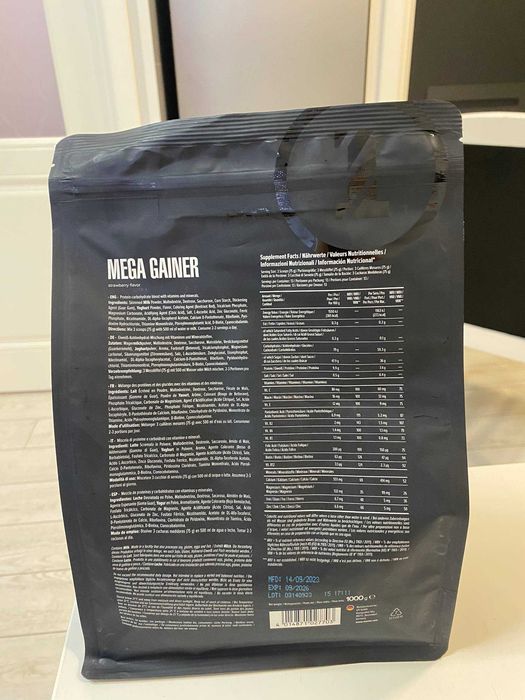 Гейнер "Maxler MEGA GAINER". Клубника, шоколад. 1кг