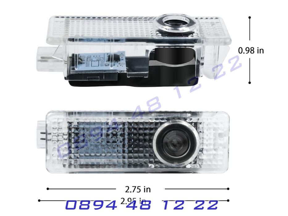 LED ЛЕД Светещо Лого Проектор Врата Автомобил Кола Проектори BMW БМВ