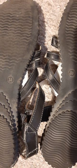 Sandale nr 38 piele Marelbo stil roman/ joase