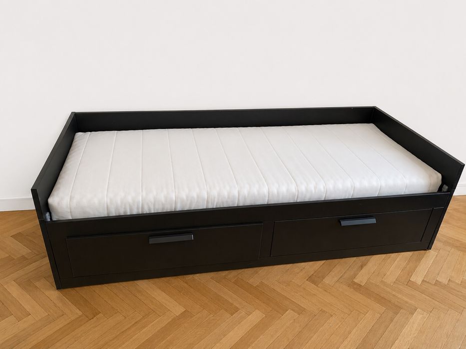 Vand pat Ikea + Depozitare saltea inclusa 80x200 cm