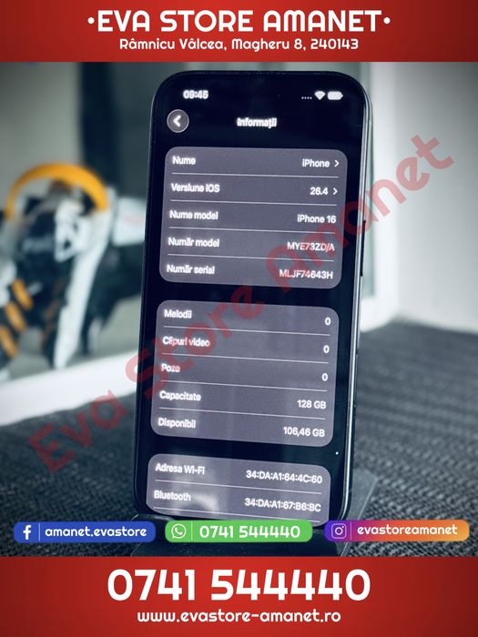 Apple iPhone 16 Black 128GB Neverlocked