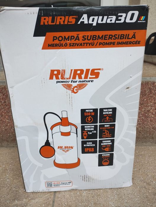 Vând pompă apa RURIS electrica