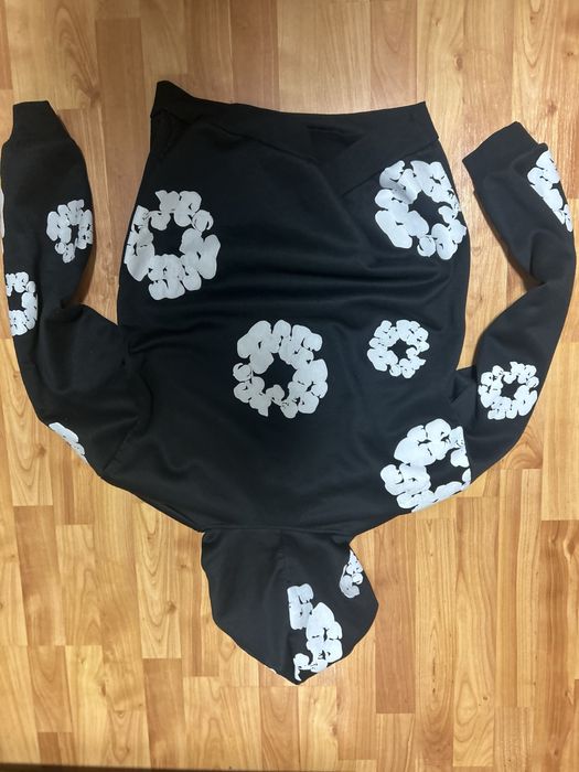 Hanorac Denim Tears Cotton Wreath Black – Mărimea L