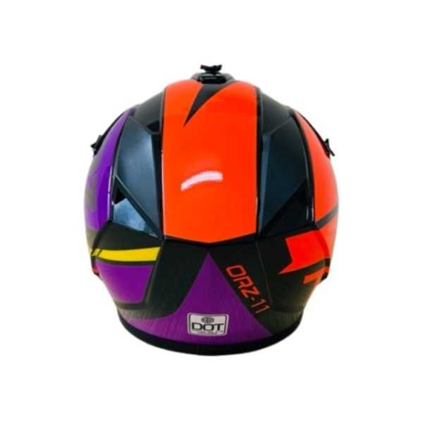 Кросова каска, За мотор, Велосипед, S, M и L размер, Черен с лилав