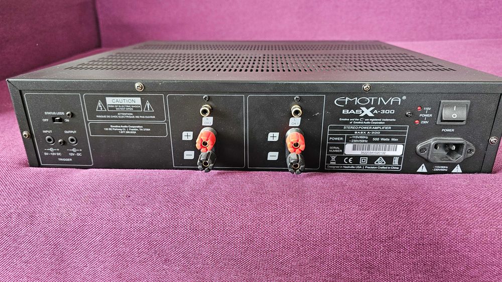 Amplificator Emotiva A-300 + Preamplificator Emotiva PT-100