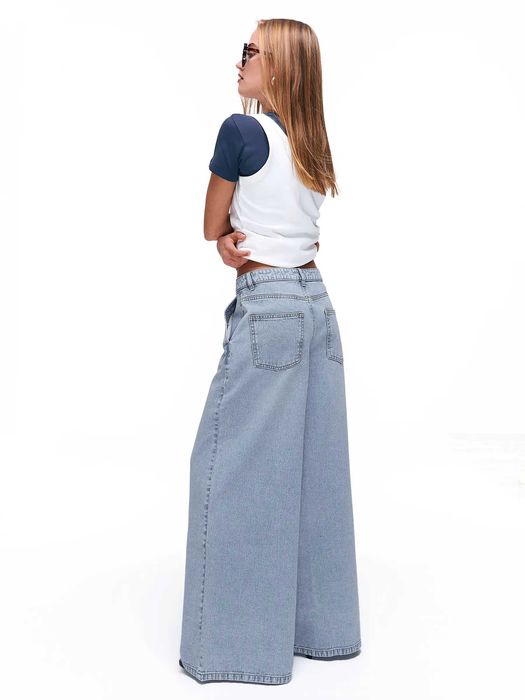 Дамски широки дънки 34-44