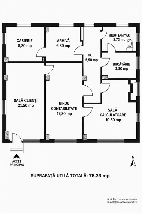 Spațiu comercial 76 mp central Rosiorii de Vede