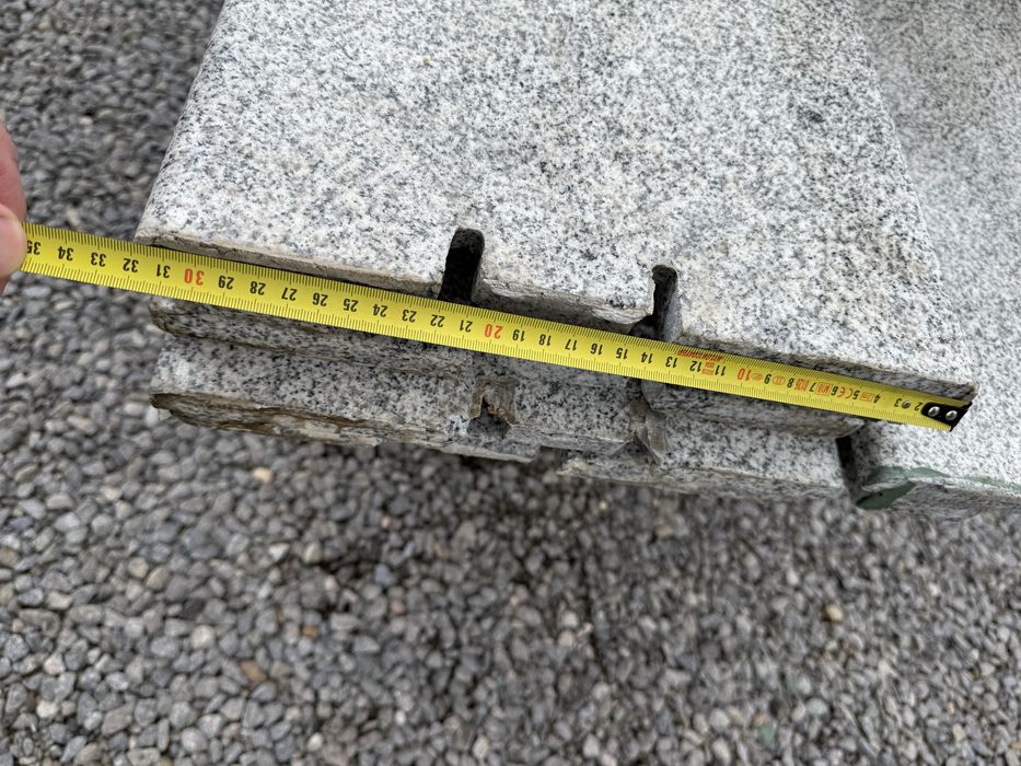 Capace gard granit (soclu + stâlpi) – exterior