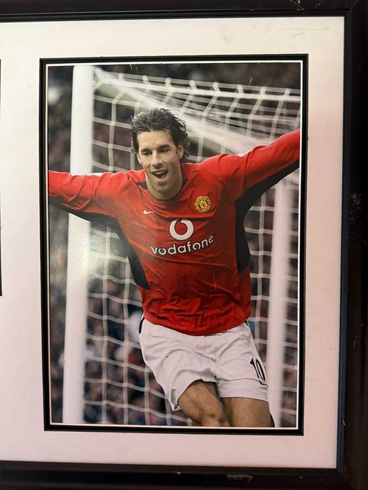 Ruud van Nistelrooy автентичен автограф Man utd Manchester United