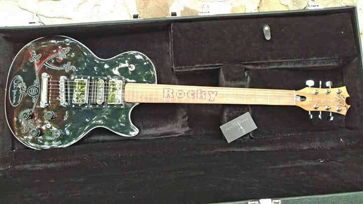 Chitara electrica Rocky/The Black Beauty-Criman Lepa/hand crafted!Nou!