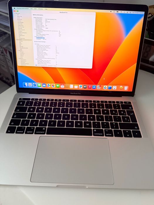 MacBook Pro 13” 2019 i5 / 8GB / 128GB SSD – Fără Touch Bar, Impecabil