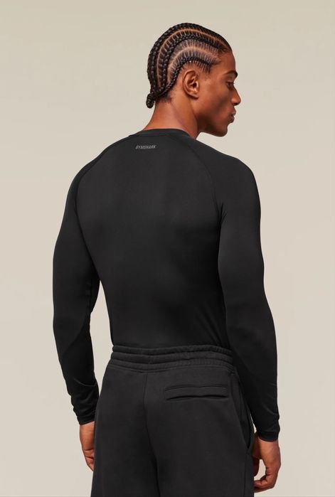 Gymshark Чёрный Лонгслив S