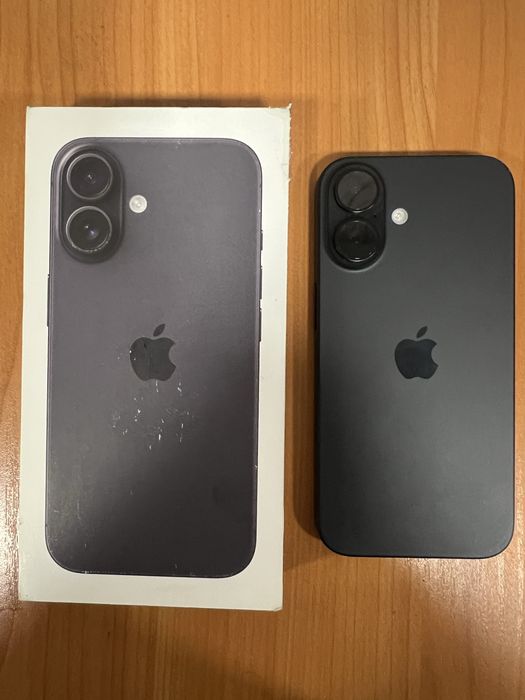 iPhone 16 Black,аккум 92% 1 sim+e sim