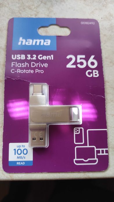 Memorie USB Hama C-Rotate Pro, USB-C 3.1/3.0, 256 GB,