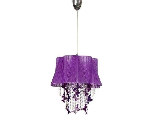 Vand candelabru/lustra violet abajur cristale tineret FILTON 5136 N