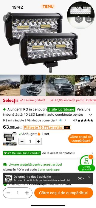 Leduri motocicleta