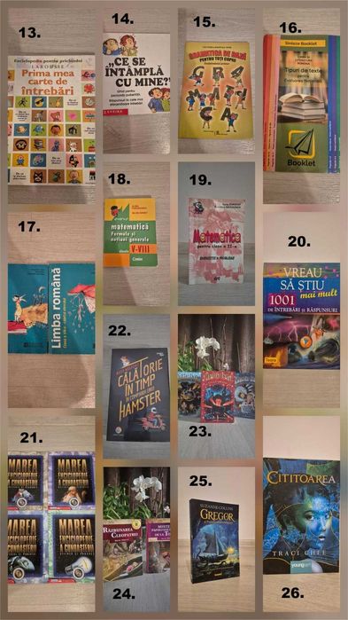 Lot cărți diverse–literatură, enciclopedii, colecții–69 titluri/seturi