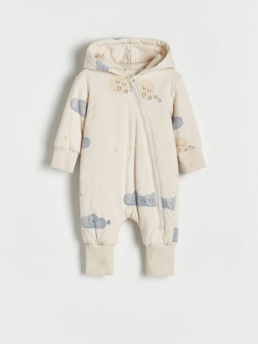 Памучен бебешки гащеризон Reserved за момче