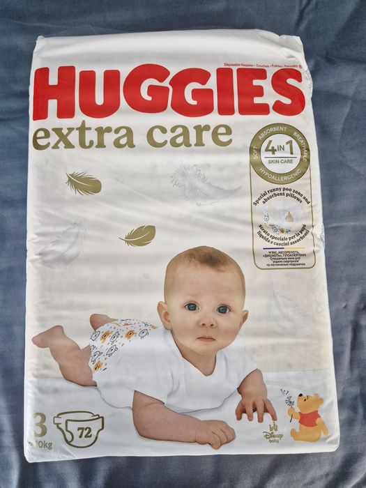 Scutece Huggies Extra care 3, 6-10 kg, 72 buc