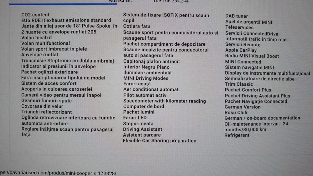 Mini  Cooper  S 2021-33000 km,178cp