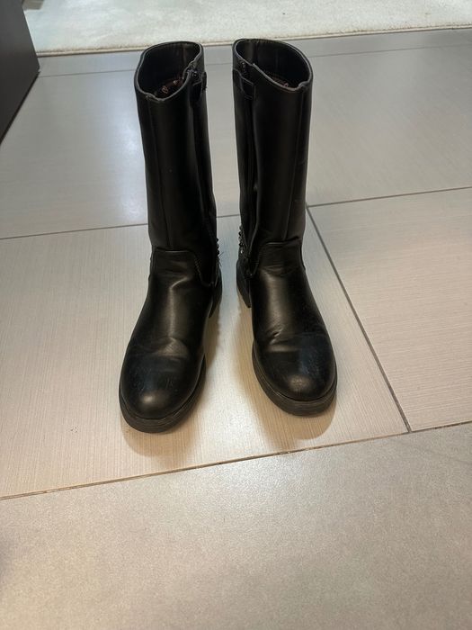 Детски кожени ботуши за момиче