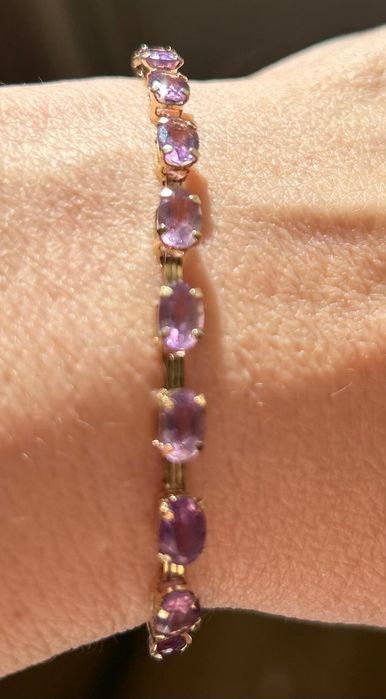 Brățară din aur cu ametiste