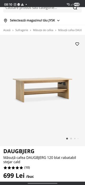 Masuta cafea Jysk noua