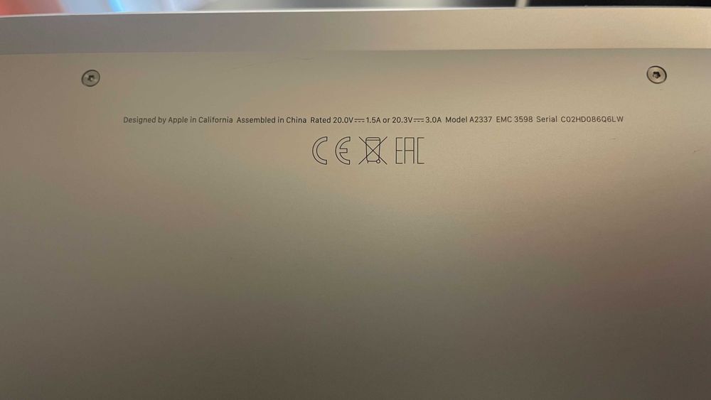 Macbook Air M1 8GB 256SSD
